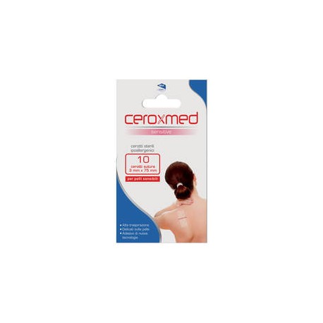 Ceroxmed Cerotto per sutura sterile ipoallergenico 3 x 75 mm 10 pezzi