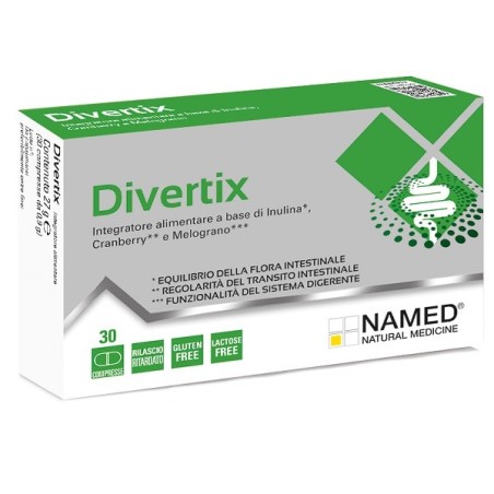 Named Divertix integratore per regolarità del transito intestinale 30 compresse