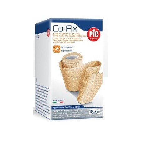 PIC Co Fix Benda elastica coesiva compressiva senza ferma benda 10 cm x 5 m