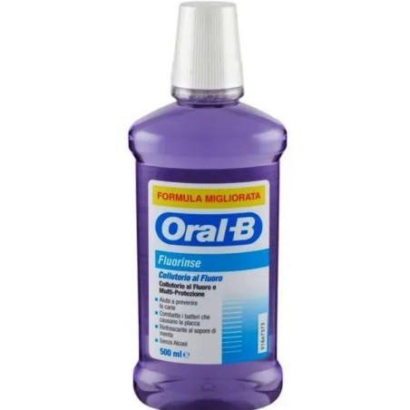 Oral B Fluorinse Collutorio Anti Carie al fluoro multiprotezione 500 ml