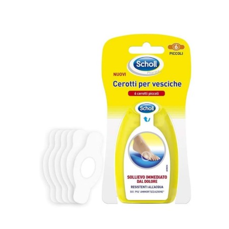 Scholl's Cerotto per vesciche sul tallone 6 pezzi piccoli