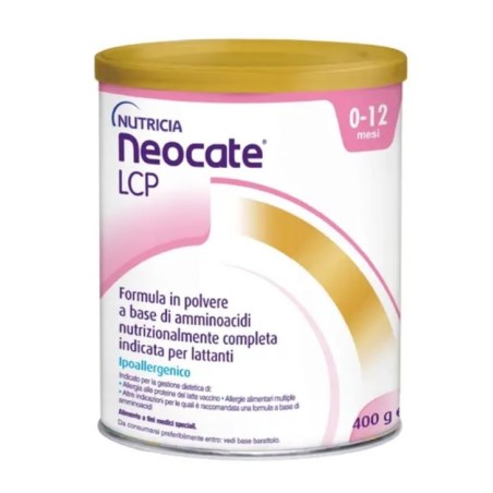 Nutricia Neocate LCP Alimento Ipoallergenico in polvere dalla nascita 0-12 mesi 400 g