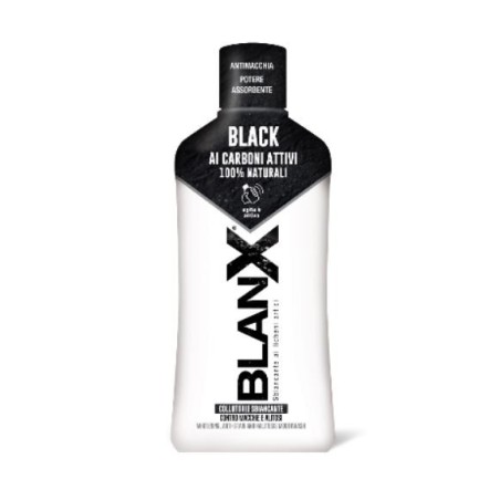 Blanx Collutorio Black ai carboni attivi sbiancante per denti 500 ml