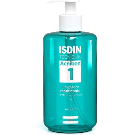 ISDIN Acniben Mattifying Cleanser detergente viso opacizzante pelle mista 400 ml