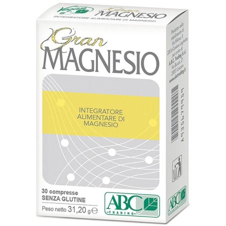 Gran magnesio integratore per stanchezza e affaticamento 30 compresse 