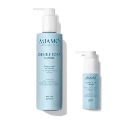 Miamo Total Care Gentle Rose Cleanser - Gel detergente viso delicato 250 ml + travel size omaggio