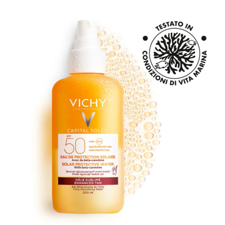 Vichy Capital Soleil Acqua solare protettiva con beta-carotene SPF50 200 ml