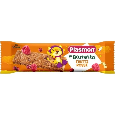 Plasmon La Barretta Frutti Rossi snack per bambini merenda frutta e cereali 20 g