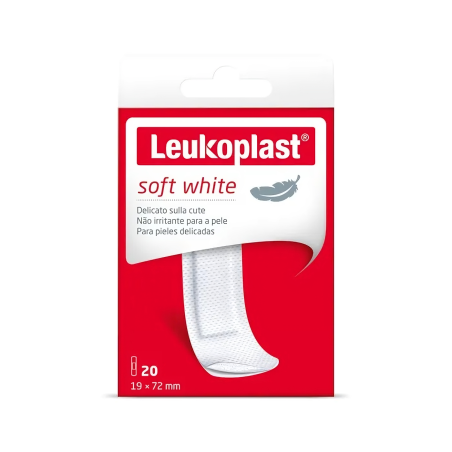 Leukoplast Soft White cerotto delicato sulla cute 72 x 19 mm 20 pezzi