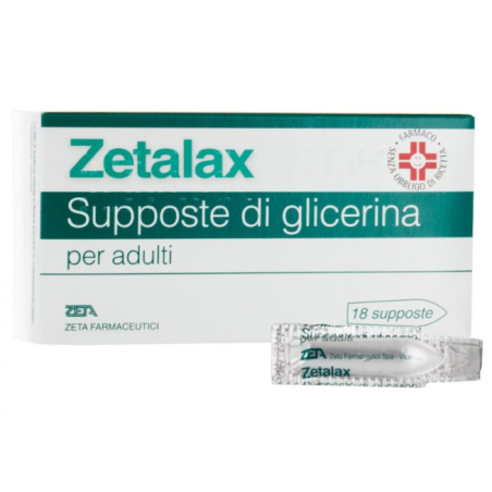 Zetalax Supposte Adulti 18 Pezzi