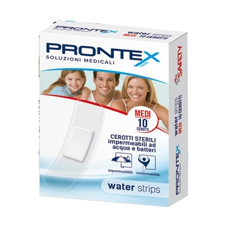 Safety Prontex Water Strips Cerotti sterili resistenti all'acqua medi 10 pezzi