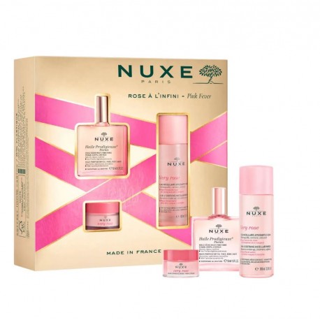 Nuxe Cofanetto Rose A L'Infini Huile Florale + Balsamo labbra + Acqua micellare