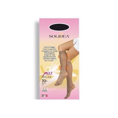 Solidea Miss Relax 70 Sheer Gambaletto velato elegante Avorio 2 M