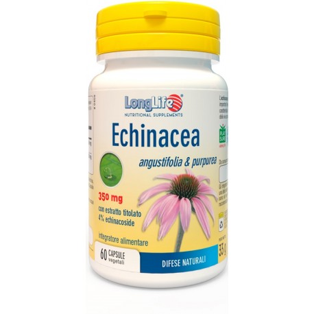 LongLife Echinacea 350 mg integratore per favorire le difese naturali 60 capsule vegetali