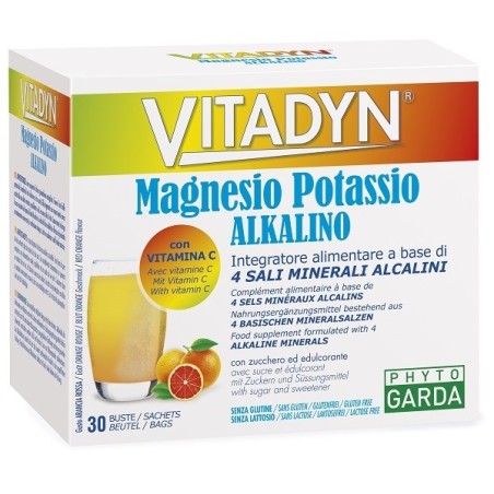 Named Vitadyn Magnesio Potassio Alkalino integratore per stanchezza e affaticamento 30 bustine