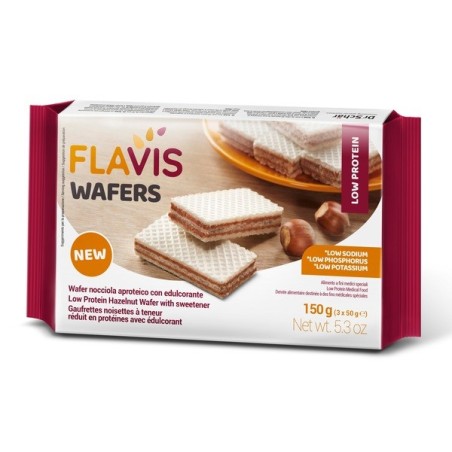 Dr. Schar Flavis Wafer aproteico alla nocciola 3 porzioni da 50 g