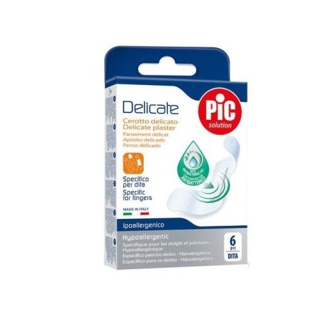 PIC Delicate Solution Cerotto delicato specifico per dita con tampone antibatterico 6 pezzi