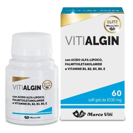 Vitialgin 1030 mg integratore per funzionamento del sistema nervoso 60 perle