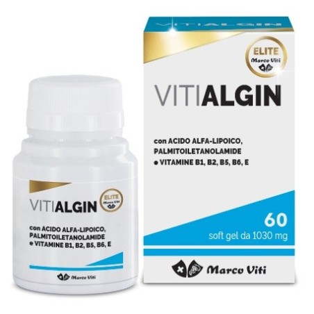 Vitialgin 1030 mg integratore per funzionamento del sistema nervoso 60 perle