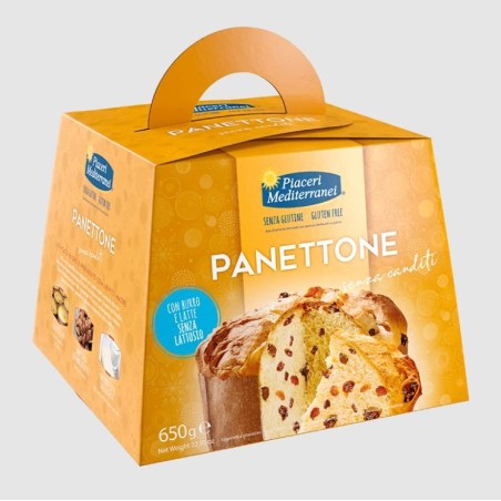 Piaceri Mediterranei Panettone senza glutine e senza canditi 650 g