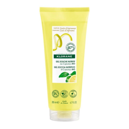 Klorane Gel Doccia Zest D'agrumi detergente corpo per pelle disidratata 200 ml