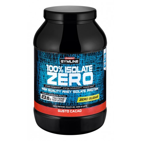 Enervit Gymline 100% Whey Isolate Zero zucchero proteine gusto cacao 900 g