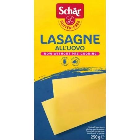 Schar Pasta all'uovo per lasagne senza glutine senza pre-cottura 250 g