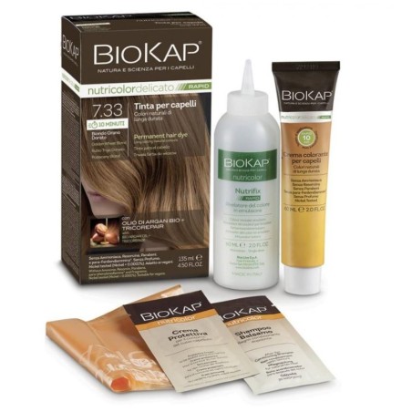 Bios Line Biokap Nutricolor Delicato Rapid 7,33 Biondo Grano 135 ml