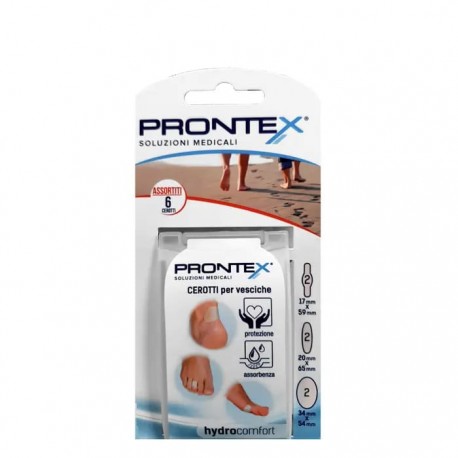 Safety Prontex Hydrocomfort Cerotti per Vesciche assortiti 6 pezzi