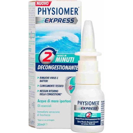 Physiomer Express Spray Nasale Decongestionante per Vie respiratorie 20ml