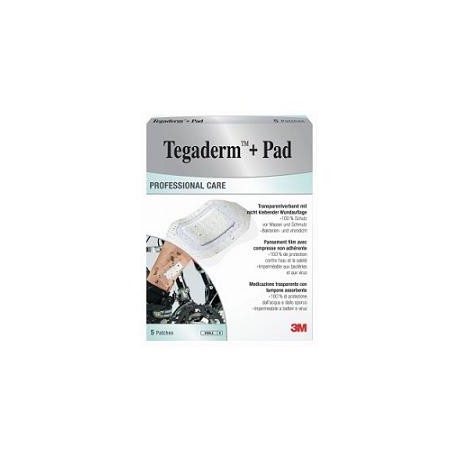 3M Tegaderm + Pad medicazione sterile impermeabile 5 x 7 cm 5 pezzi