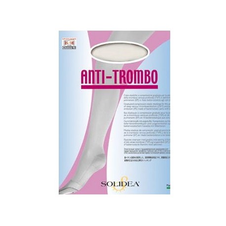 Solidea Calze a compressione graduata prevenzione trombosi tg. extra large colore bianco 1 paio 