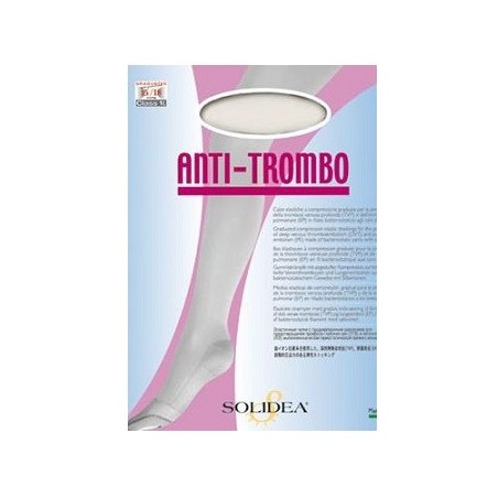 Solidea Calze a compressione graduata prevenzione trombosi tg. extra large colore bianco 1 paio 