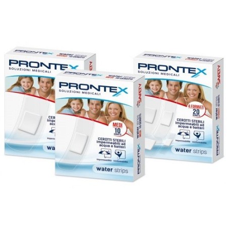 Safety Prontex Water Strips Cerotto sterile resistente all'acqua misure assortite 20 pezzi