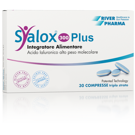 Syalox 300 Plus integratore con acido ialuronico 30 compresse triplo strato