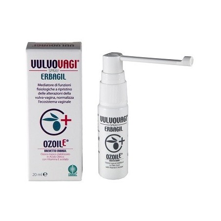 Erbagil Vulvovagi Spray per vulvovaginiti e secchezza vaginale 20 ml