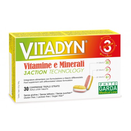 Named Vitadyn Vitamine e minerali 30 compresse a rilascio differenziato