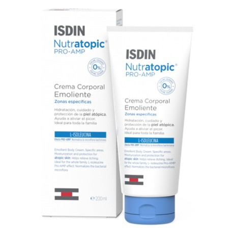 Isdin Nutratopic PRO-AMP Crema emolliente che idrata e lenisce la pelle atopica 200 ml