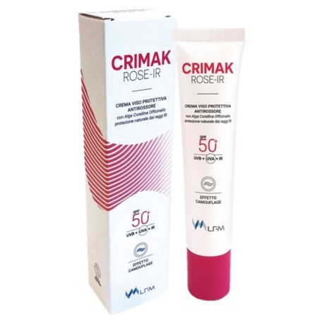 Crimak Rose IR crema viso per rossore cutaneo pelli con couperose rosacea 40 g