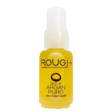 Rougj Olio di argan puro per viso corpo capelli protettivo antirughe 30 ml