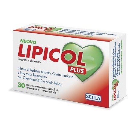 Sella Lipicol Plus integratore per colesterolo e salute cardiovascolare 30 compresse retard