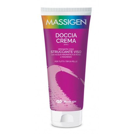 Massigen Doccia Crema 2 in 1 struccante viso detergente corpo 200 ml