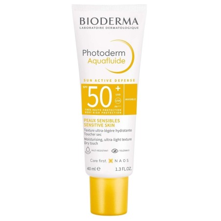 Bioderma Photoderm Aquafluid SPF50+ crema solare tocco secco invisibile 40 ml