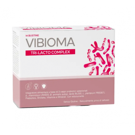 Vibioma Tri Lacto Complex - Integratore per l'equilibrio del microbiota vaginale 14 bustine
