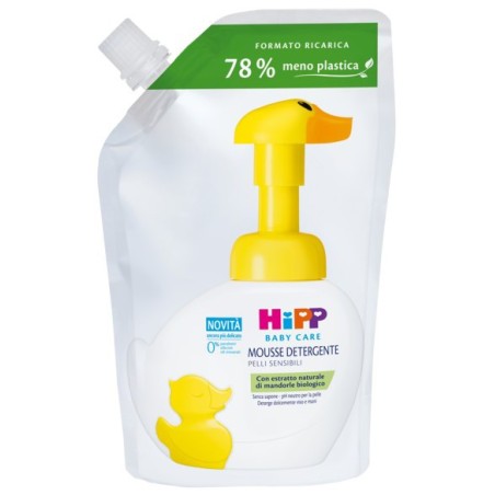 Hipp Mousse Detergente viso e corpo per bambini ricarica Paperella Fun  250 ml