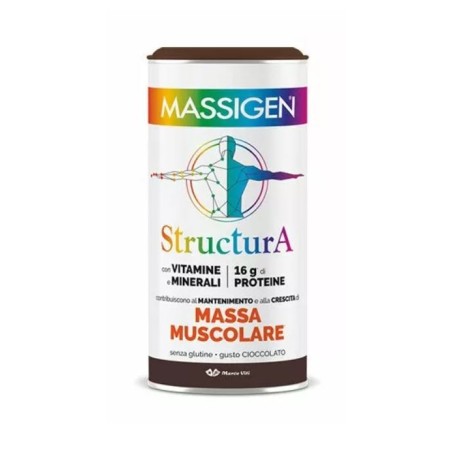 Massigen Structura Cioccolato integratore per mantenimento e crescita della massa muscolare 252 g