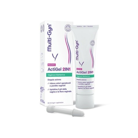 Multi-gyn Actigel 2in1 gel doppia azione per vaginosi batterica antiodore rigenerante 50 ml