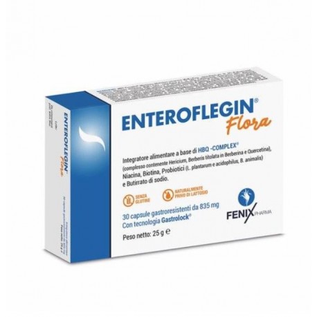 Enteroflegin Flora integratore per benessere del transito intestinale 30 capsule