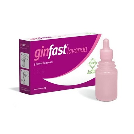 Ginfast Lavanda vaginale lenitiva umettante per microflora intima 5 flaconcini da 140 ml