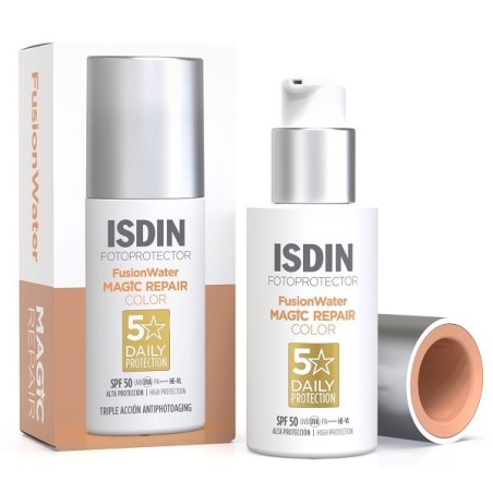 Isdin Fotoprotector Fusion Water Magic Repair Color protezione solare SPF 50 50 ml